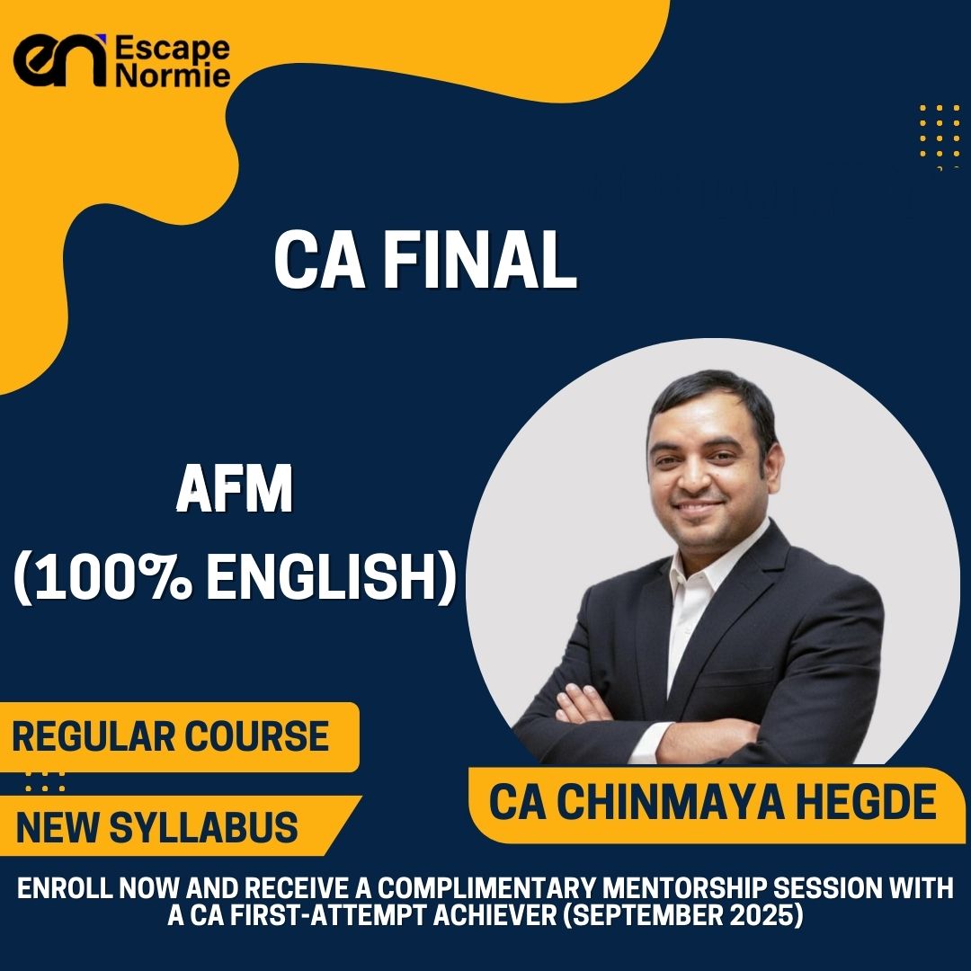 CA Final- CA Chinmaya Hegde (Advanced Financial Management)