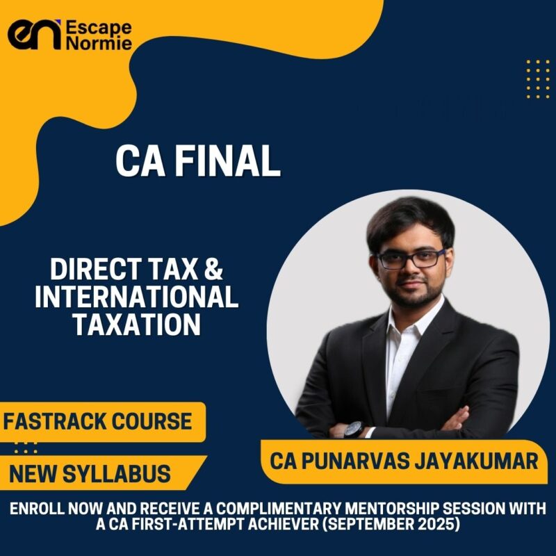 CA Punarvas Jayakumar (Direct Tax & International Taxation-Fastrack-English)