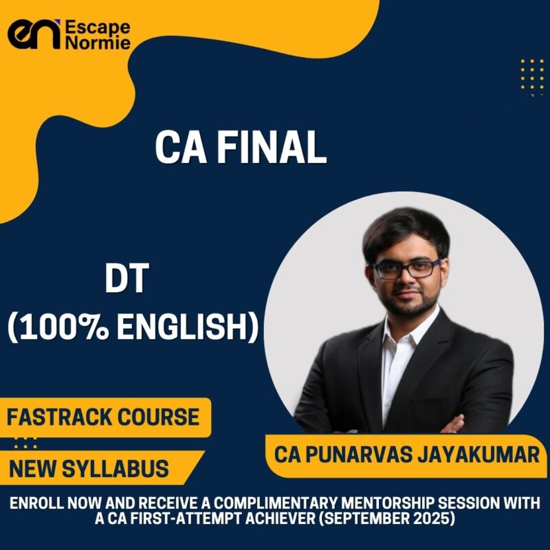 CA Punarvas Jayakumar (DT-Fastrack-100% English)