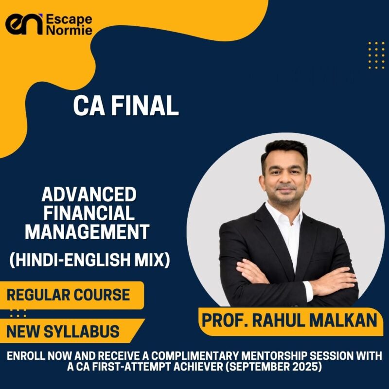 Prof. Rahul Malkan (Advanced Financial Management-Regular-Hindi-English Mix)