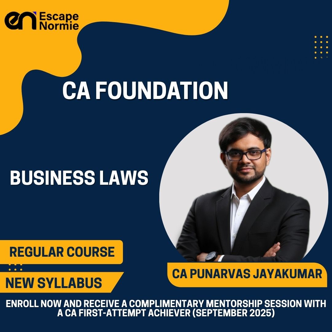 CA Foundation- CA Punarvas Jayakumar (Business law)