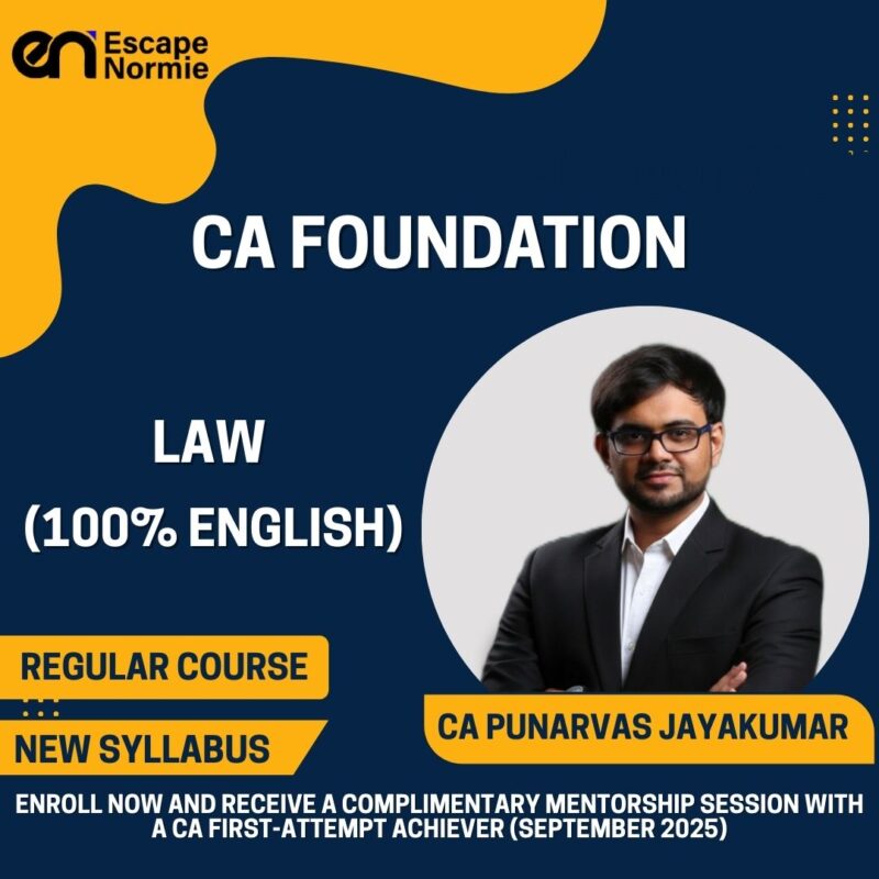 CA Punarvas Jayakumar (Law-Regular-100% English)