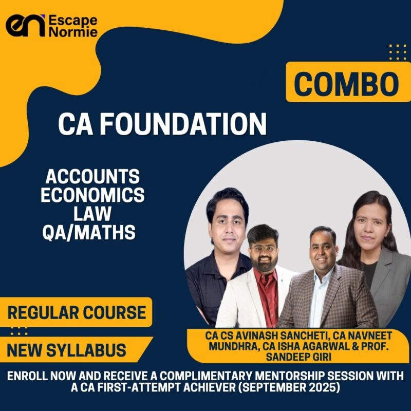 Combo-CA Foundation-Accounts,Economics,Law & QA/Maths (Gold Plan)