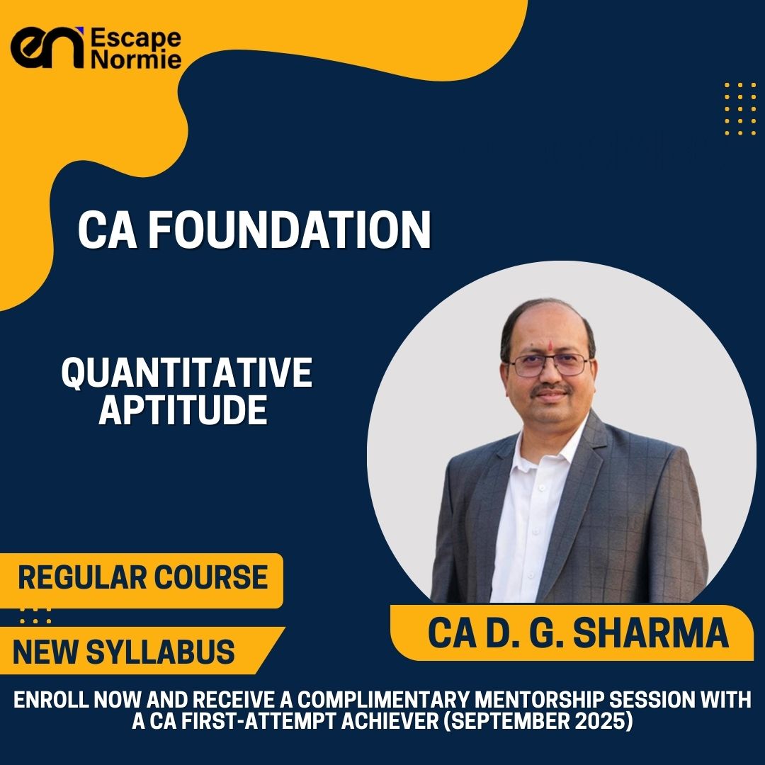 CA Foundation-Quantitative Aptitude (CA D.G. Sharma) CAPS Learning