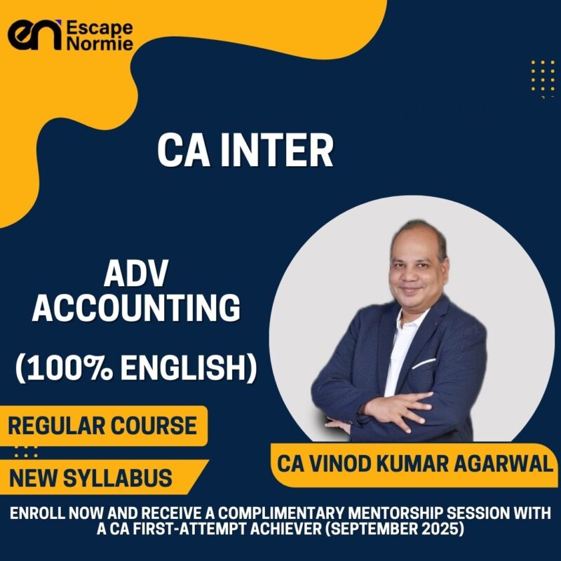 CA Vinod Kumar Agarwal (Adv Accounting-Regular-100% English)