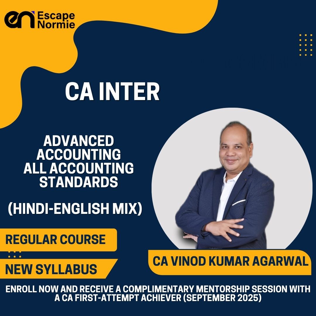 CA Inter- CA Vinod Kumar Agarwal (Advanced Accounting All Accounting Standards-Hindi-English Mix)