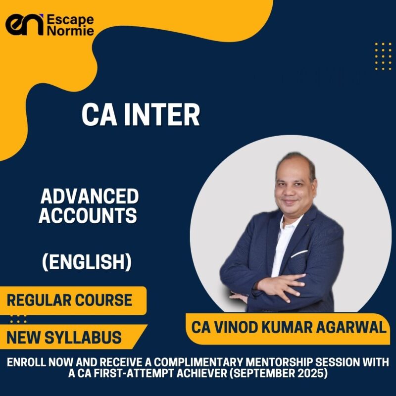 CA Vinod Kumar Agarwal (Advanced Accounts- English)