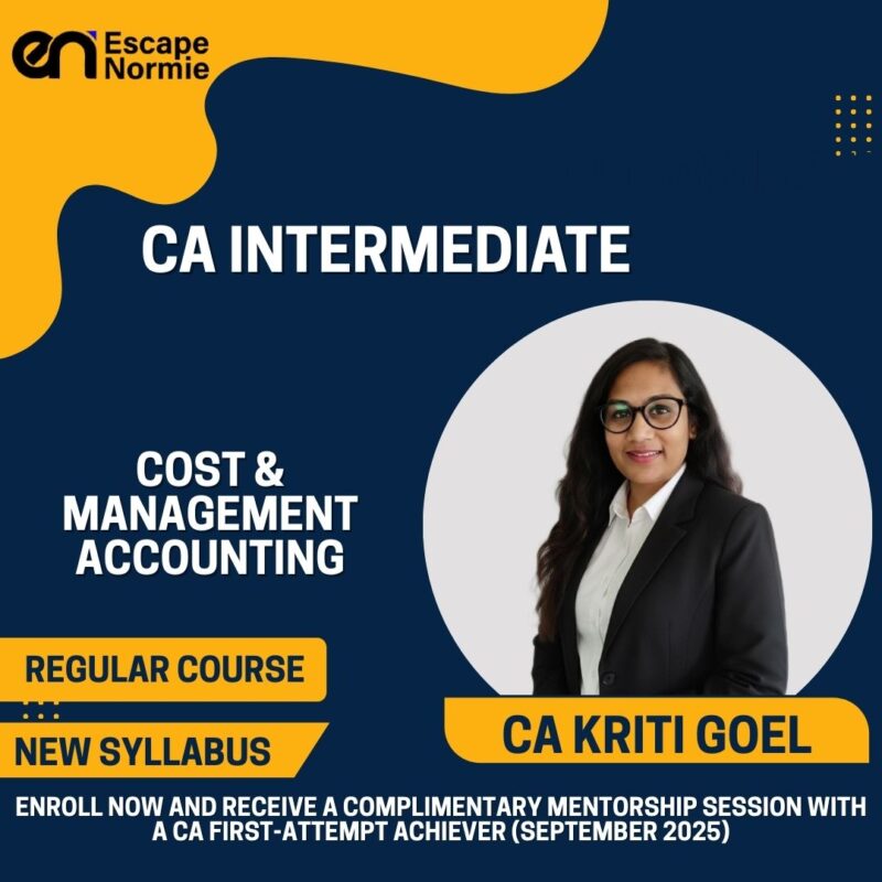 CA Kriti Goel (Cost & Management Accounting-Regular-English)