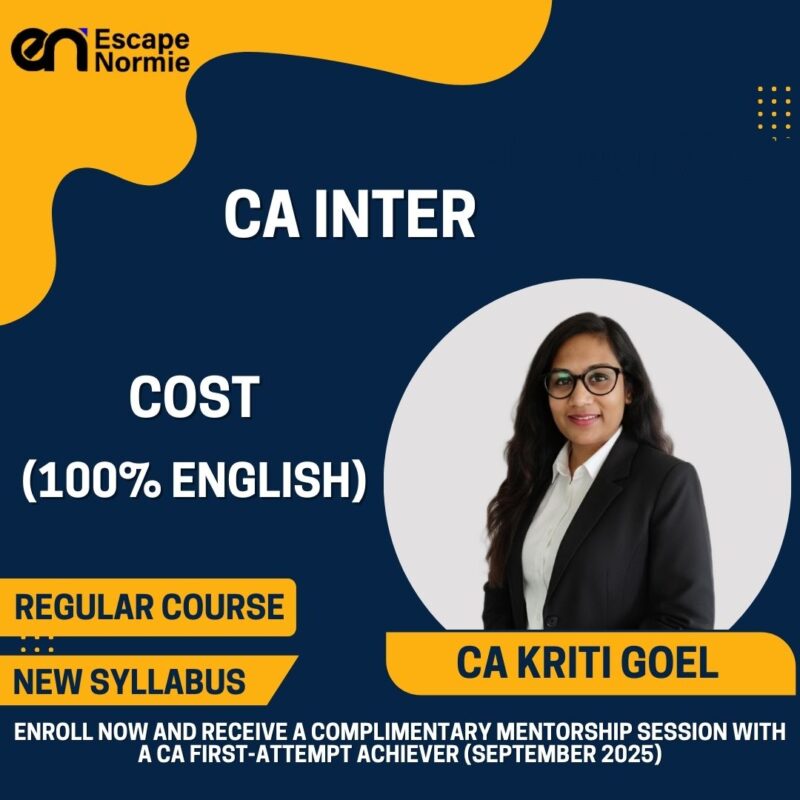 CA Kriti Goel (Cost-Regular-100% English)