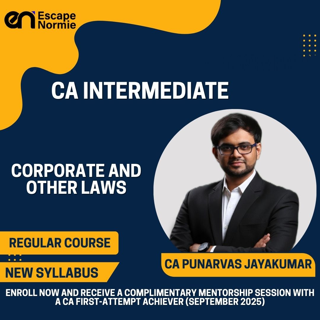 CA Intermediate- CA Punarvas Jayakumar (Corporate & Other Laws)