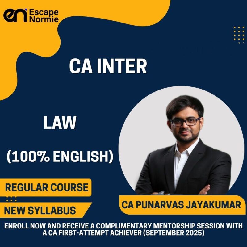 CA Punarvas Jayakumar (Law-Regular-100% English)