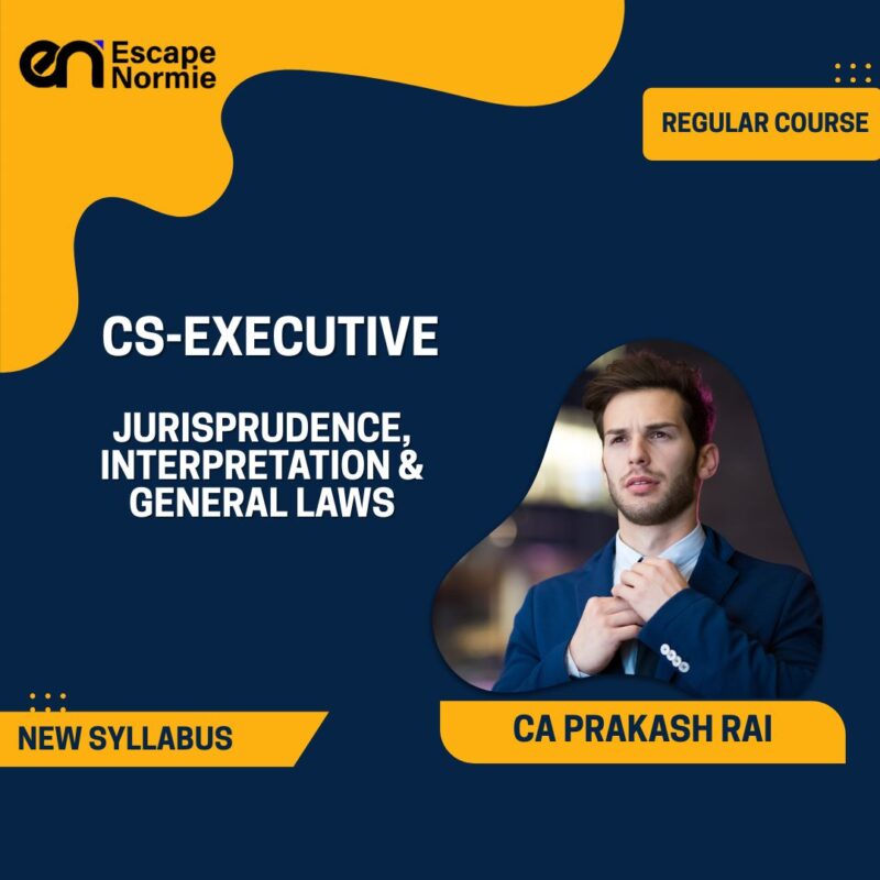 CA Prakash Rai (Jurisprudence, Interpretation & General Laws) New Syllabus