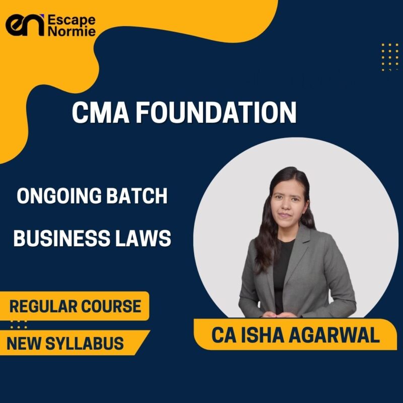CA Isha Agarwal (Business Law-Regular-Ongoing Batch-English & Hindi)