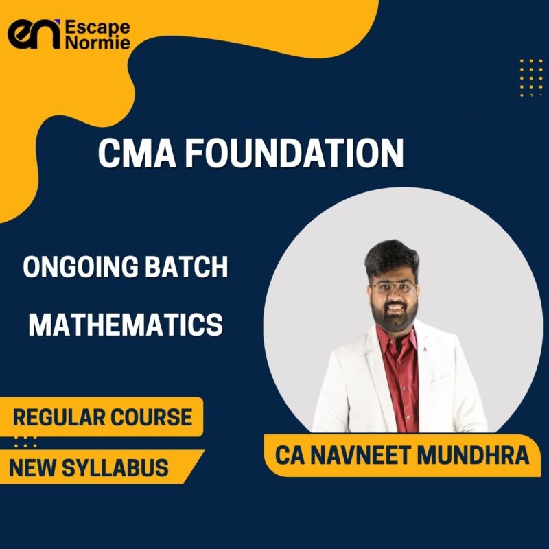 CA Navneet Mundhra (Mathematics-Regular-Ongoing Batch-English & Hindi)