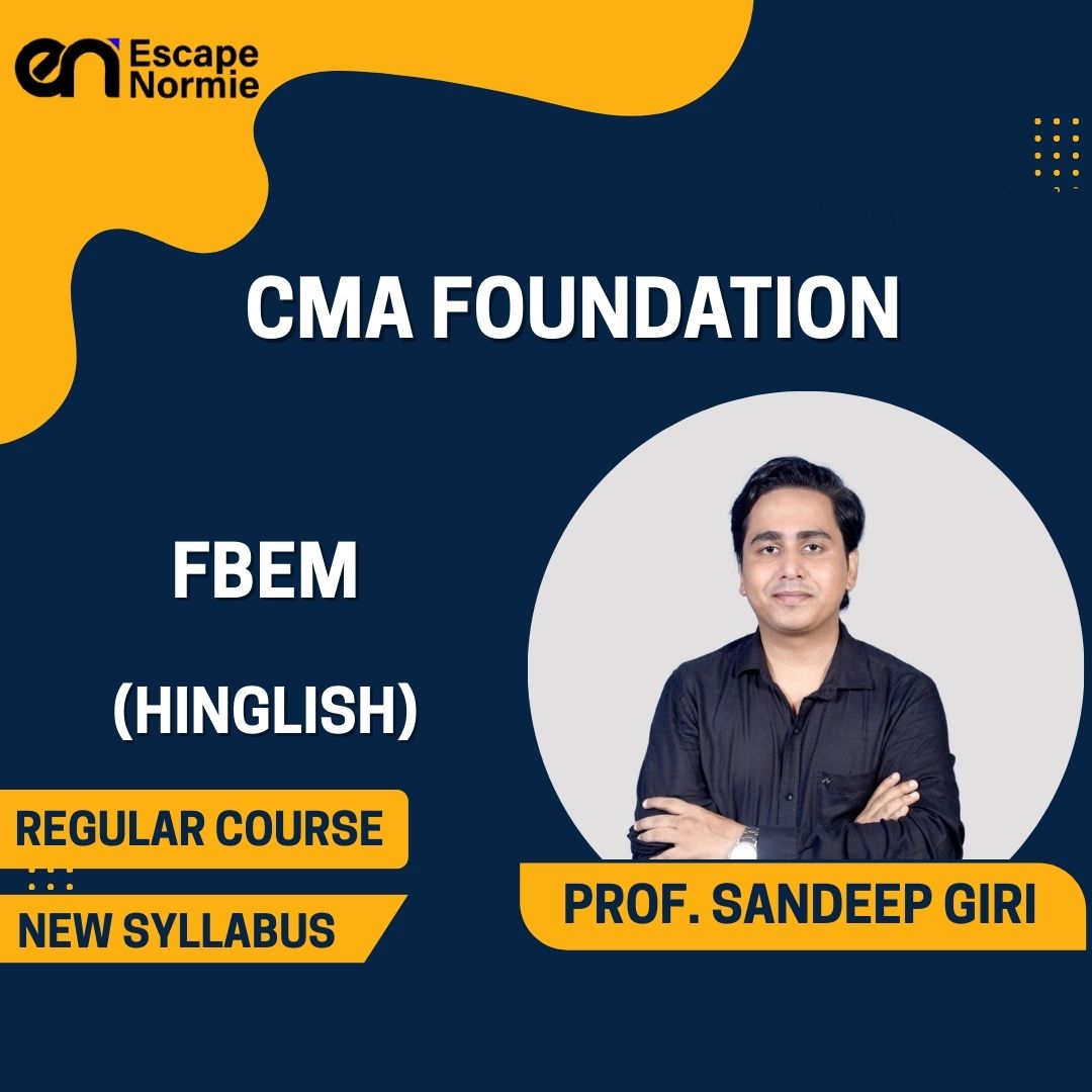 CMA Foundation Ongoing Batch- Prof. Sandeep Giri(Business Economics)