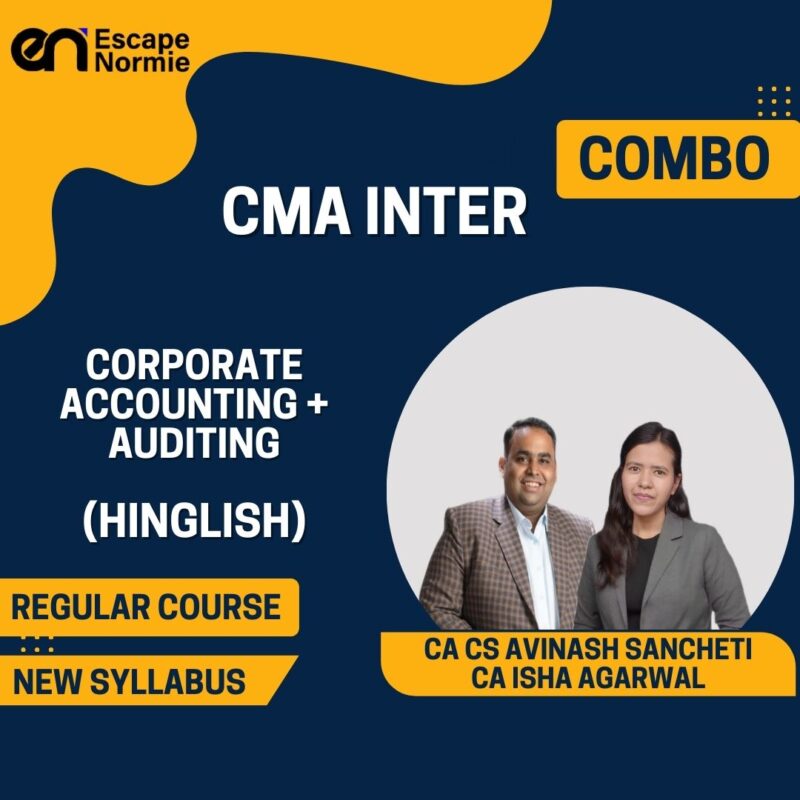 Combo-CMA Inter-Corporate Accounting + Auditing-Regular-Hinglish