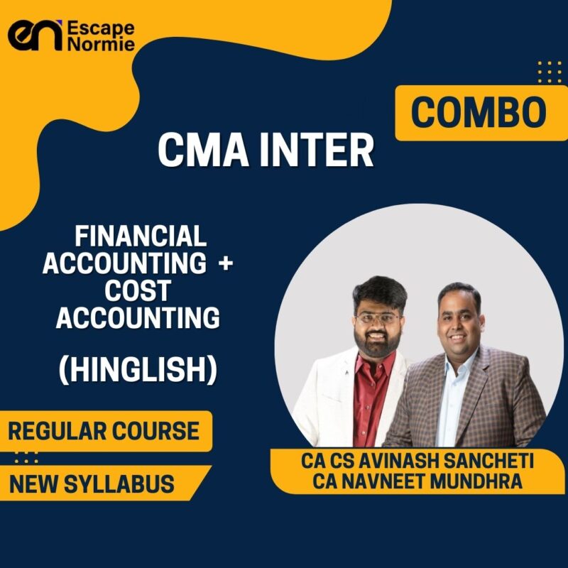 Combo-CMA Inter-Financial Accounting + Cost Accounting-Regular-Hinglish