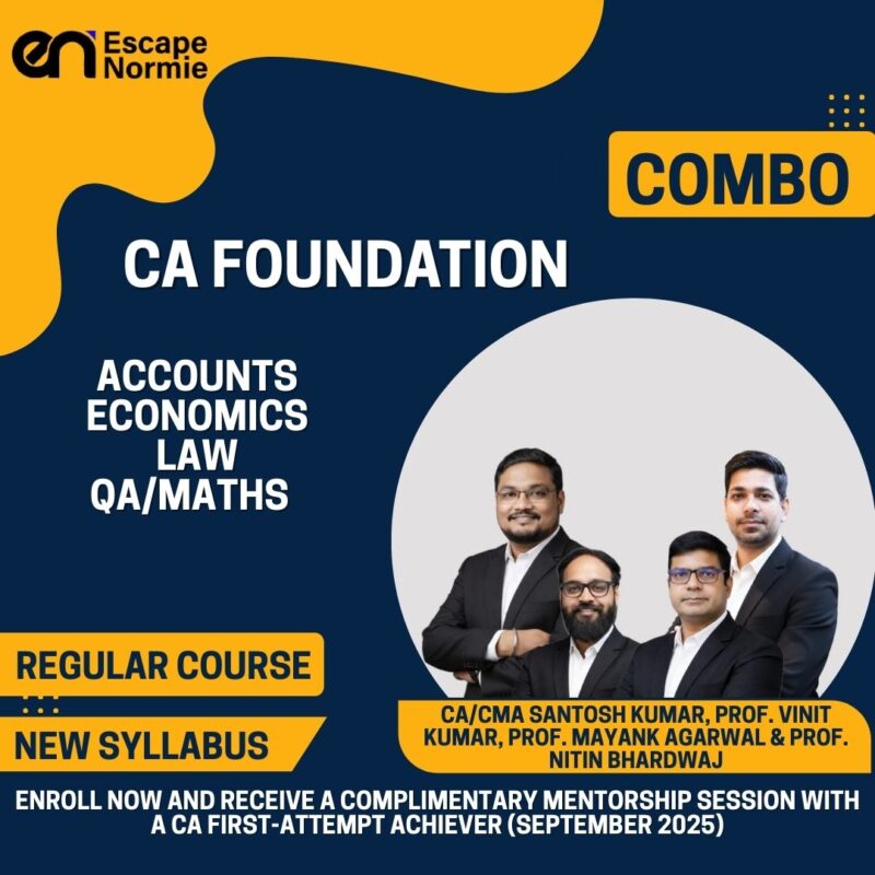 Combo-CA Foundation-Accounts,Economics,Law & QA/Maths