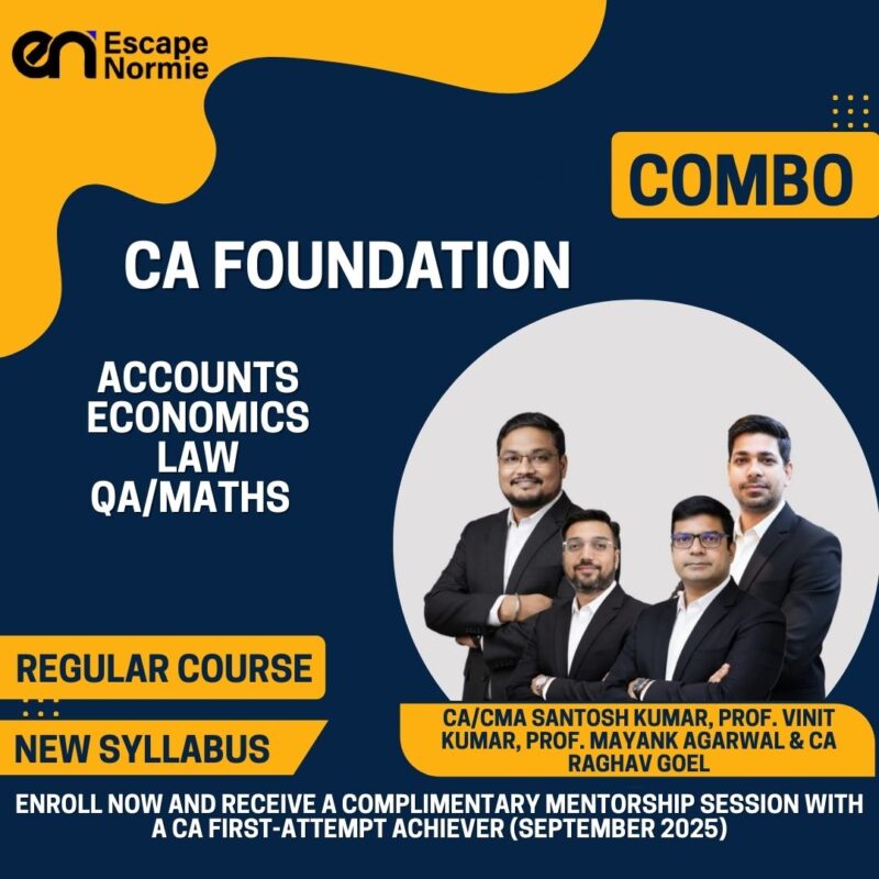 Combo-CA Foundation-Accounts,Economics,Law & QA/Maths