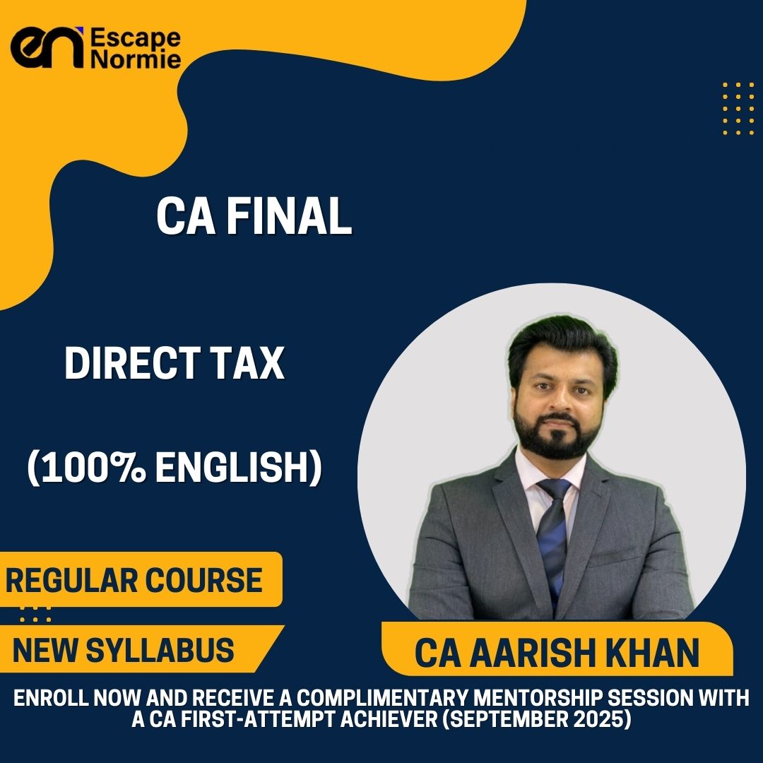 CA Final-CA Aarish Khan-Direct Tax (100% English)