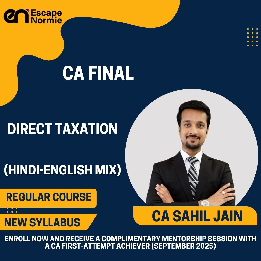 CA Final-CA Sahil Jain (Direct Taxation-Hindi & English Mix)
