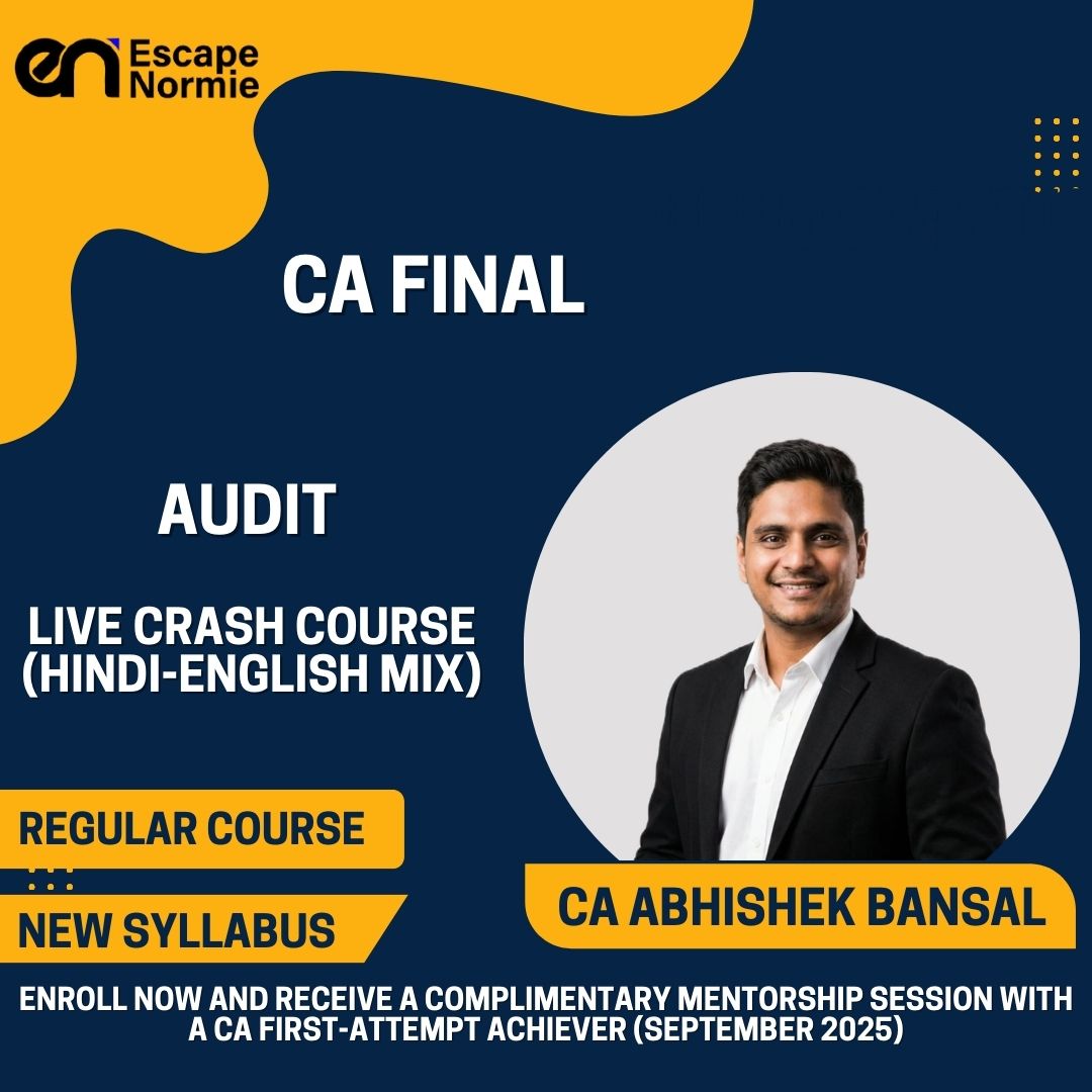 CA Final- Live Crash Course Regular- Hindi-English Mix- Audit