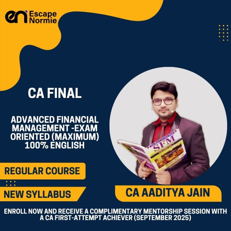 CA Aaditya Jain (AFM-Regular-Exam Oriented(Maximum)-100% English)