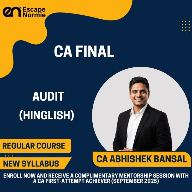 CA Abhishek Bansal (Audit-Regular-Live & Recorded Batch-Hinglish)