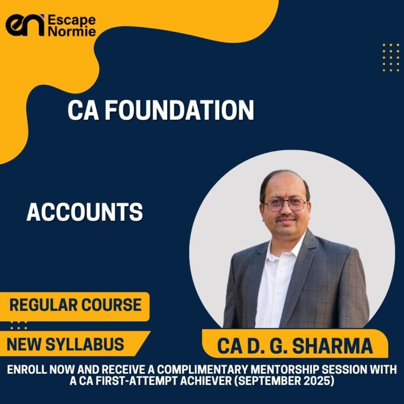 CA D. G. Sharma (Accounts-Regular-English & Hindi)
