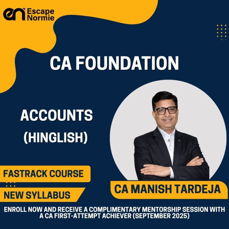 CA Manish Tardeja (Accounts-Fastrack-Exam Oriented-Hinglish)