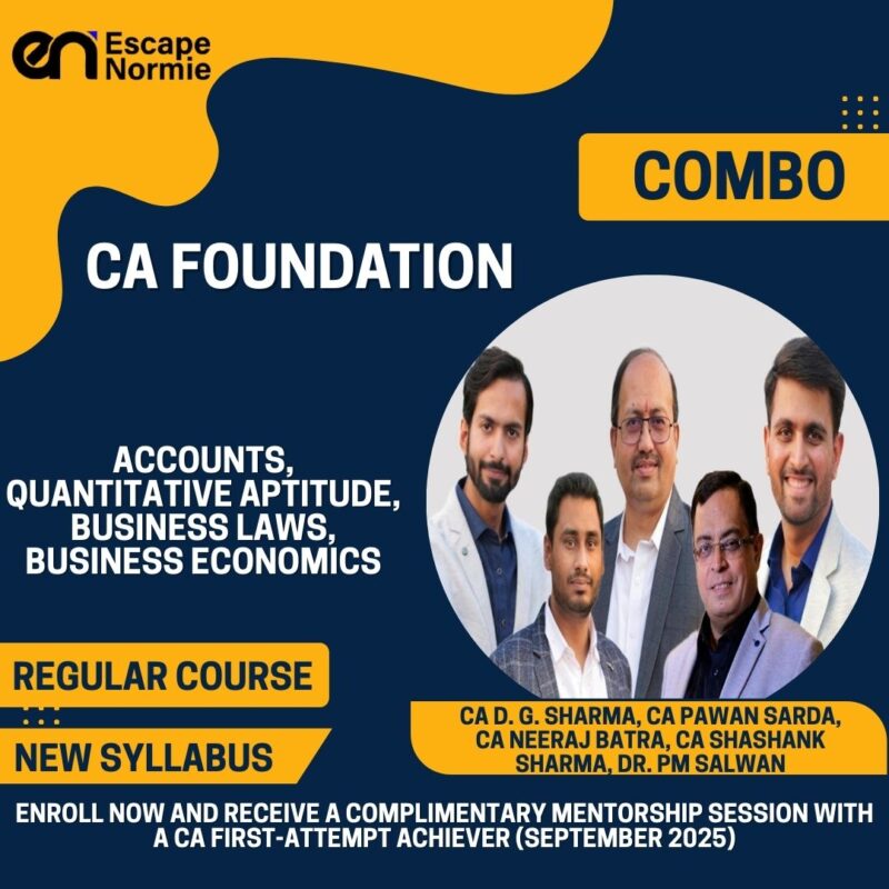 Combo-CA Foundation- Accounts, Quantitative Aptitude, Business Laws & Business Economics-Regular