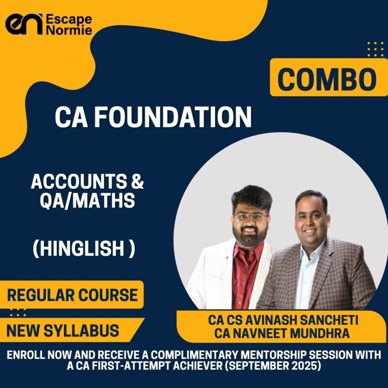 Combo-CA Foundation-Accounts & QA/Maths-Regular-Hinglish