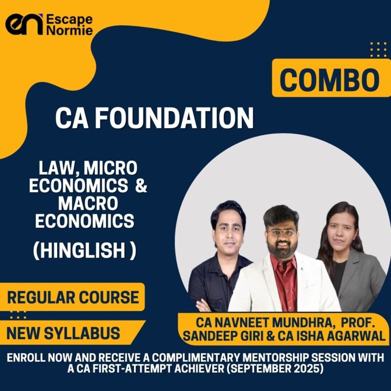 Combo-CA Foundation-Law, Micro Economics & Macro Economics-Regular-Hinglish