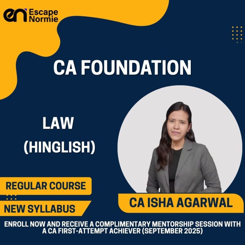 CA Isha Agarwal (Law-Regular-Ongoing Batch-Hinglish)