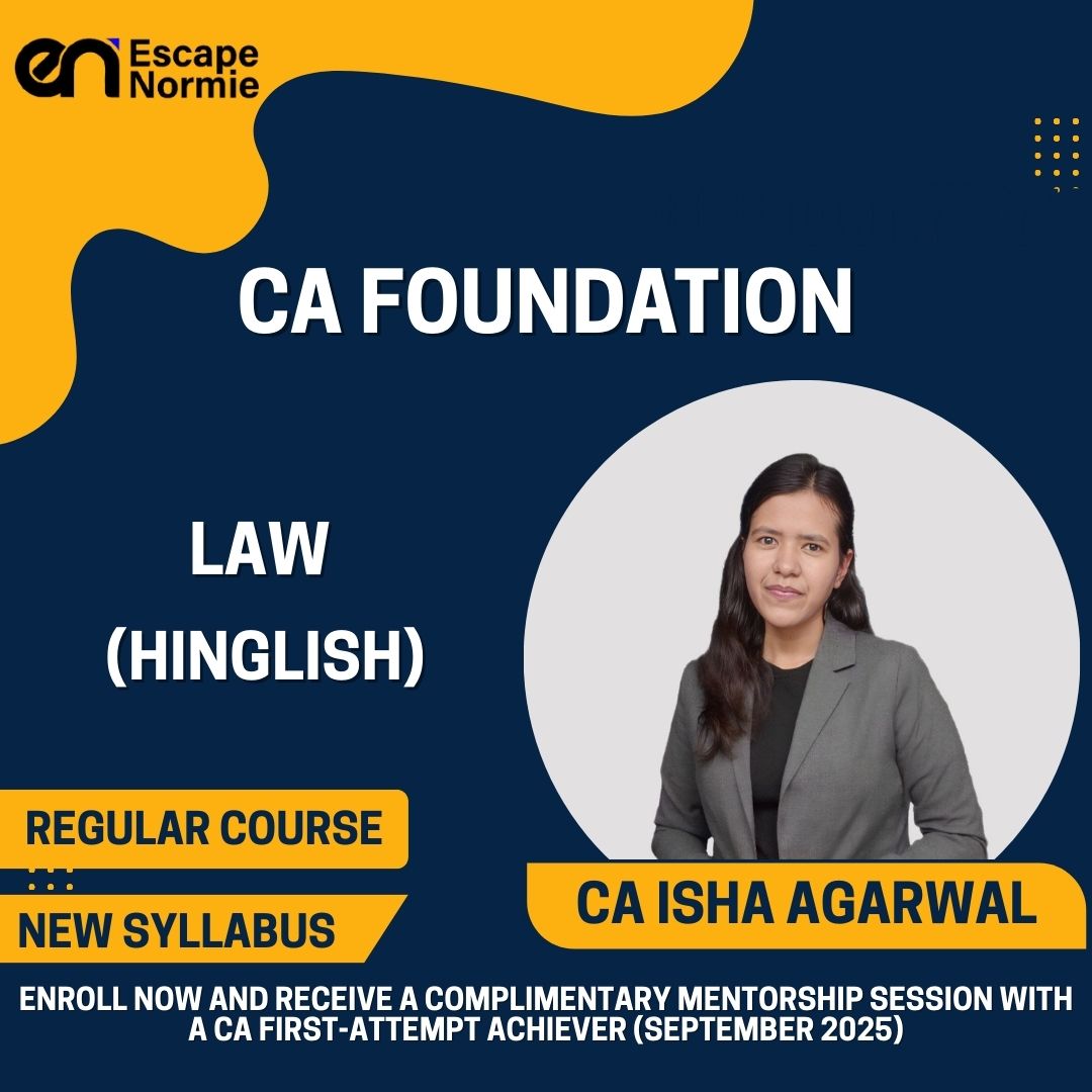 CA Foundation Ongoing Batch- CA Isha Agarwal(Business Law)