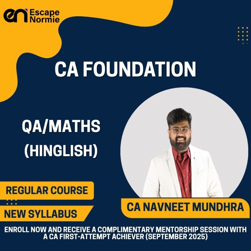 CA Navneet Mundhra (QA/Maths-Regular-Ongoing Batch-Hinglish)