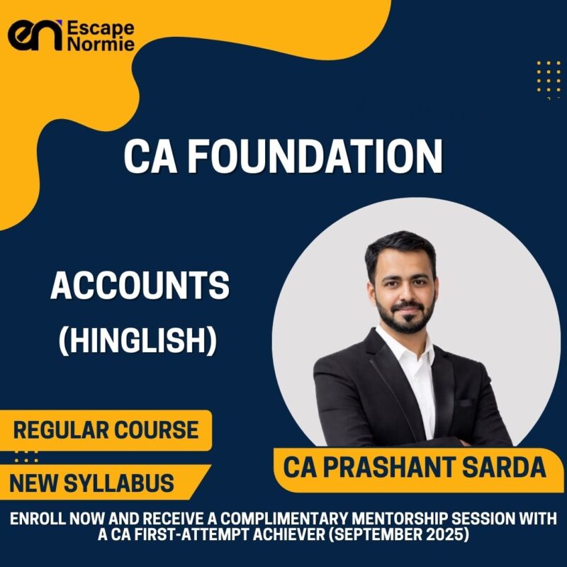 CA Prashant Sarda (Accounts-Regular-Pre-recorded Batch-Hinglish)
