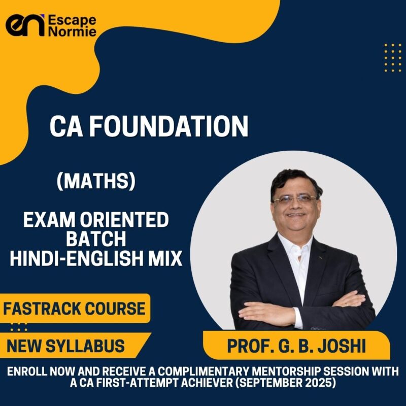Prof. G. B. Joshi (Maths-Exam Oriented-Fastrack-Hindi-English Mix)