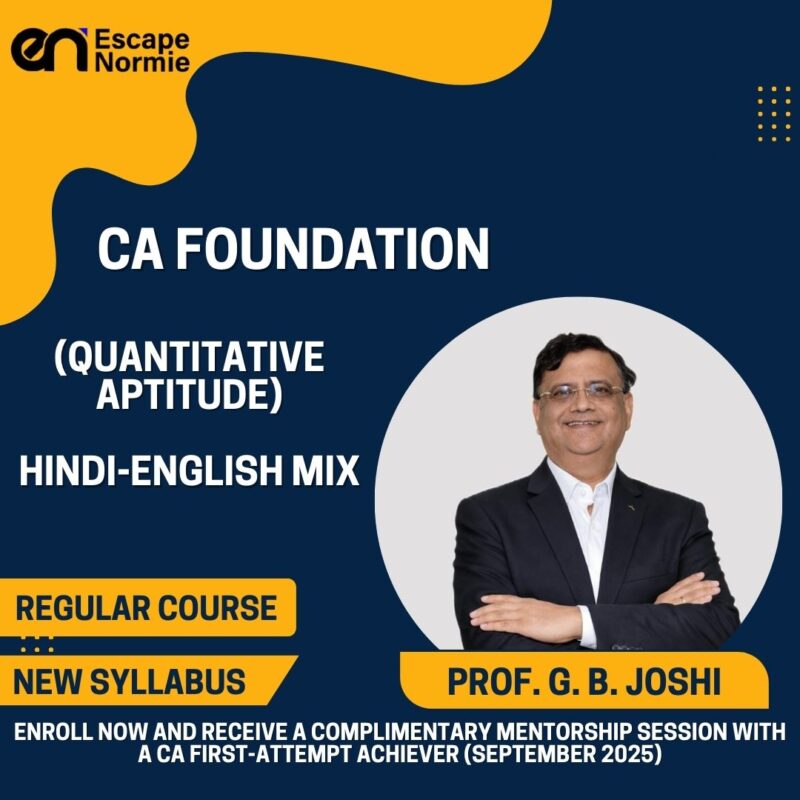 Prof. G. B. Joshi (Quantitative Aptitude-Regular-Hindi-English Mix)