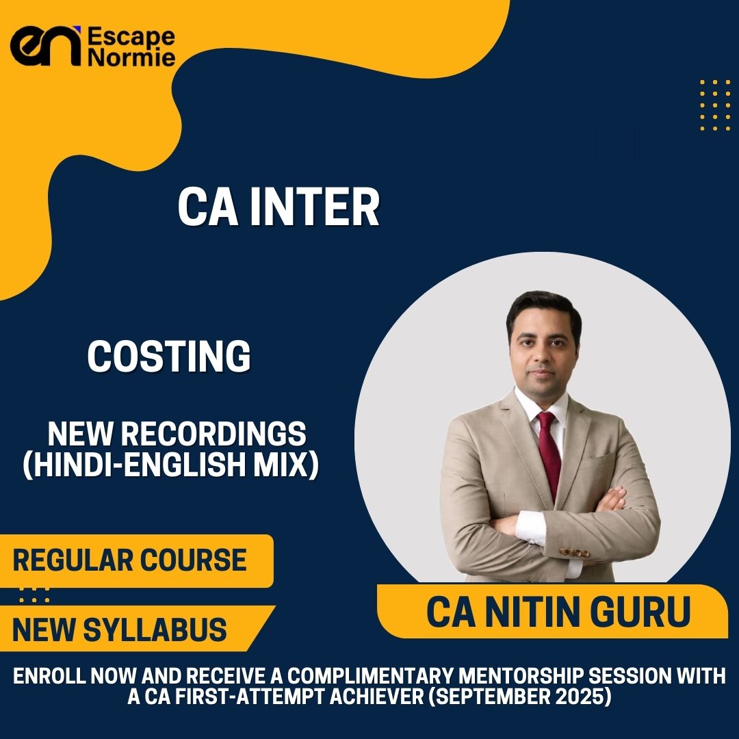 CA Inter- CA Nitin Guru (Costing-New Recordings-Hindi-English Mix)