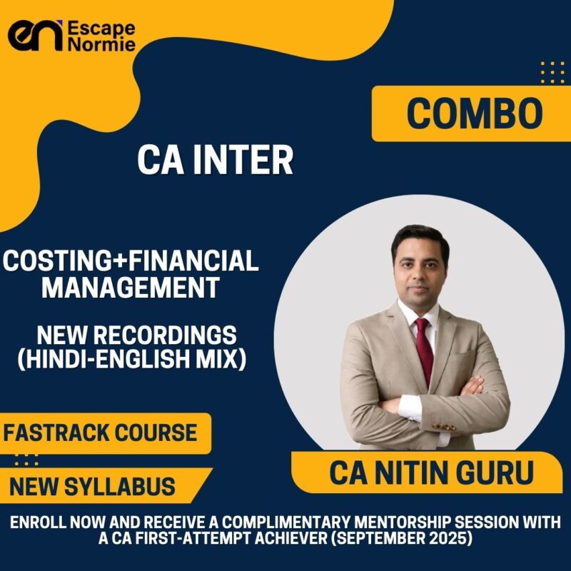 Combo-CA Inter-Costing + Financial Management-Fastrack-New Recordings-Hindi-English Mix