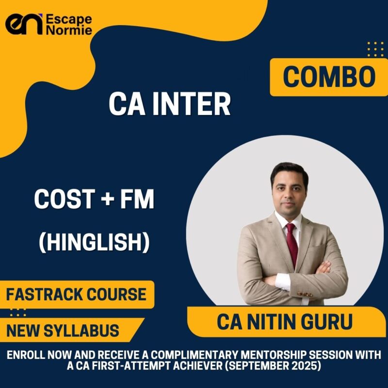 Combo-CA Inter-Cost + FM-Fastrack-Pre-recorded Batch-Hinglish