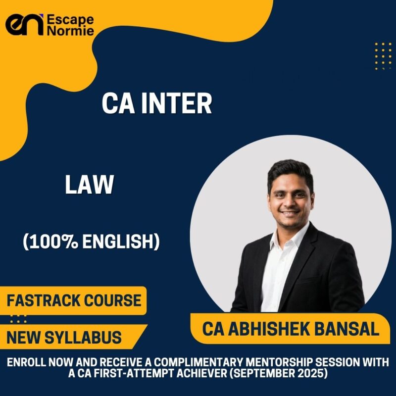 CA Abhishek Bansal (Law-Fastrack-100% English)