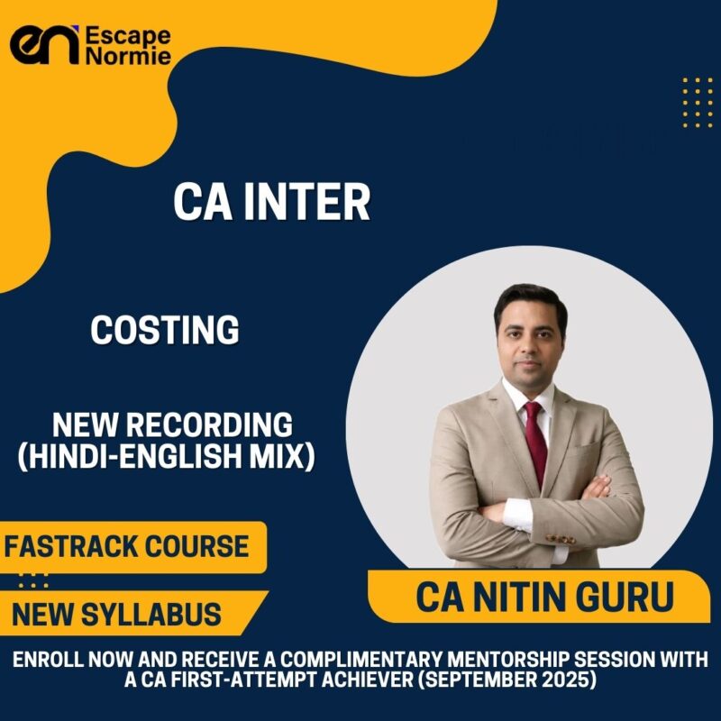 CA Nitin Guru (Costing-Fastrack-New Recordings-Hindi-English Mix)