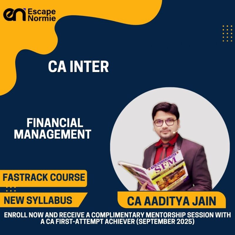 CA Aaditya Jain (Financial Management-Fastrack-Hindi-English Mix)