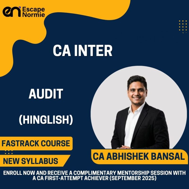 CA Abhishek Bansal (Audit- Fastrack- Hinglish)