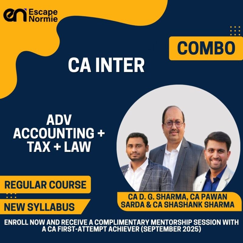 Combo-CA Inter-Regular-Adv Accounting,Tax & Law