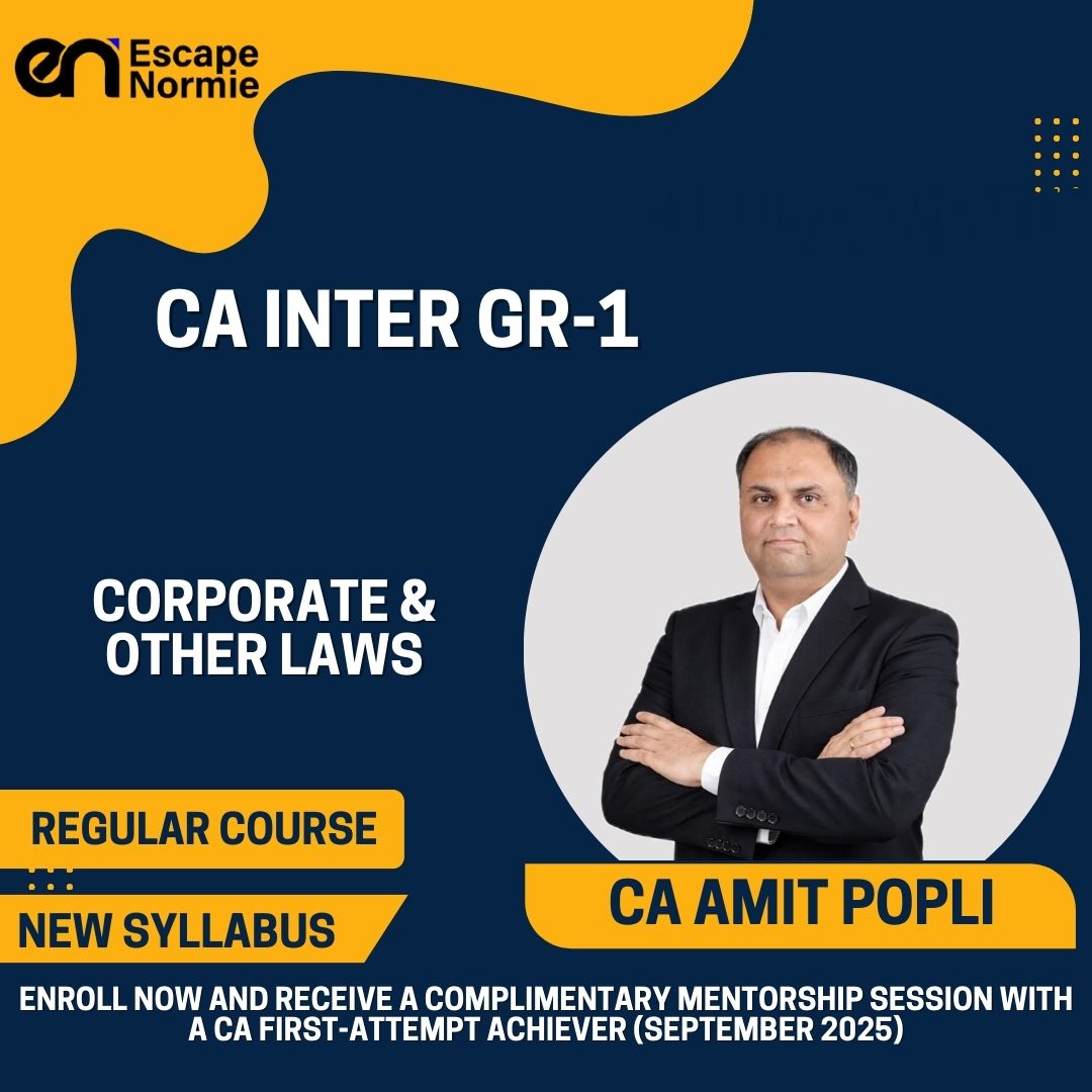 CA Inter Gr-1-CA Amit Popli (Corporate & Other Laws)