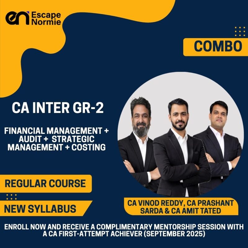 Combo-CA Inter Gr-2-FM + Audit + SM + Costing-Regular