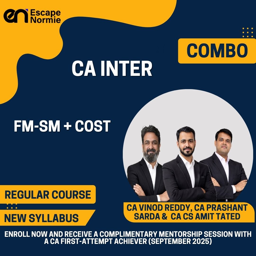CA Inter Gr-2 Combo- CA Vinod Reddy, CA Prashant Sarda & CA Amit Tated(FM+SM+Costing)